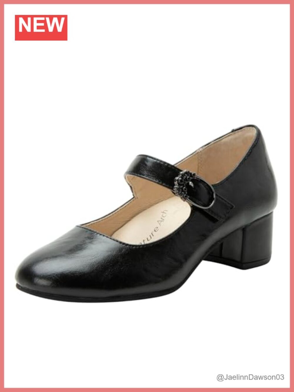 Alegria Ameliah Leather Mary Jane Pump Heels Arch Support Slip-Resistant